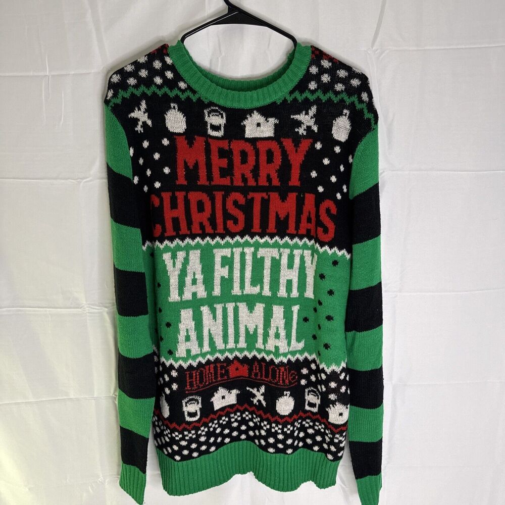Home Alone Merry Christmas Ya Filthy Animal Size M Sweater